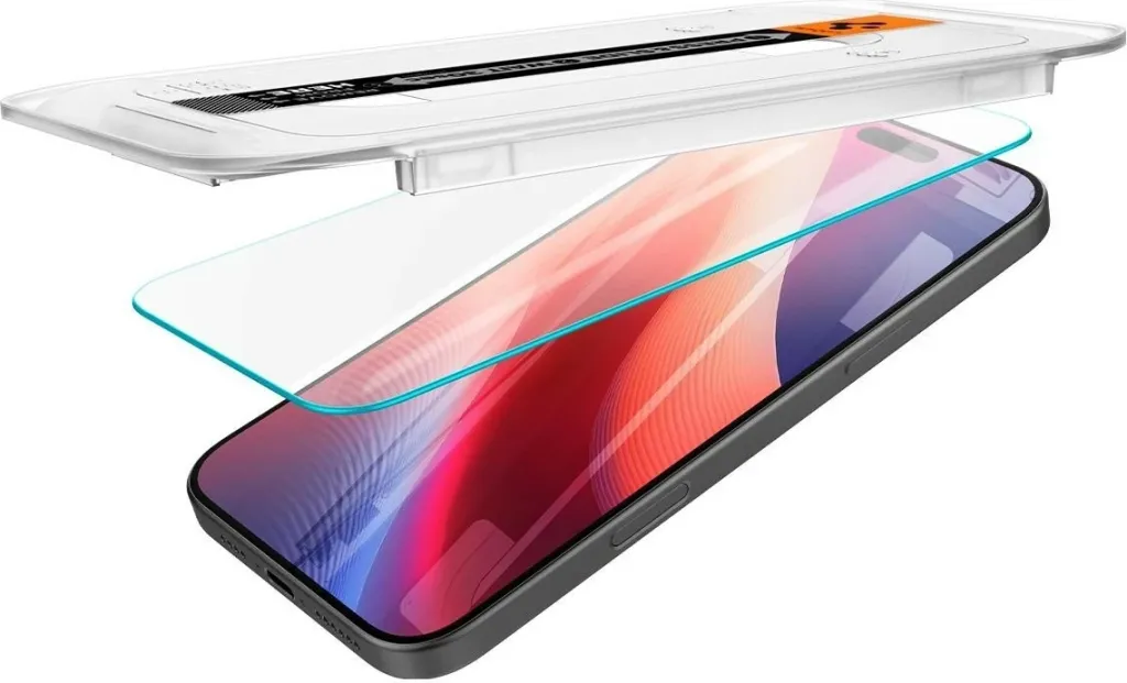 Mbrojtës ekrani Spigen Glas.tR EZ Fit HD, për iPhone 16 Pro Max, xham i temperuar transparent - 6
