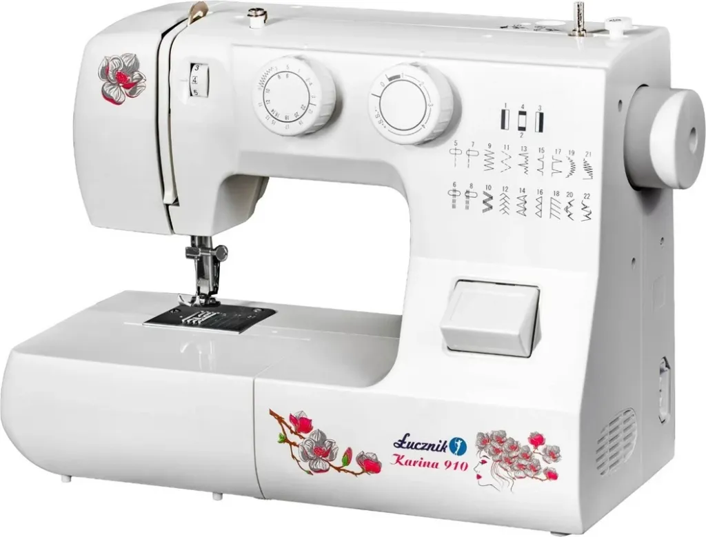 Makine qepëse Łucznik Karina 910, e bardhë - 2