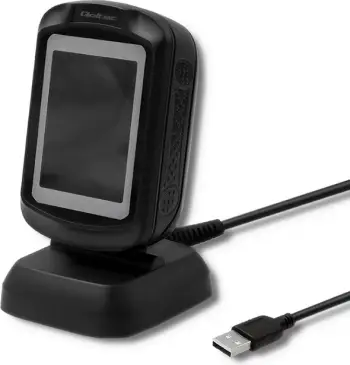 Skaner barkodi dhe QR Qoltec 50864, USB, i zi