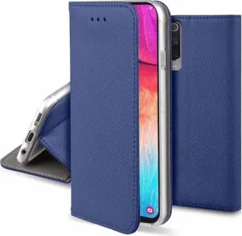 Mbështjellës me kapak magnetik HAVANA për Samsung Galaxy A26, me xhep karte, blu