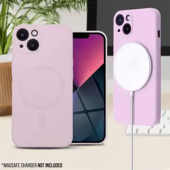 Mbështjellës silikoni MagSafe ONASI për iPhone 14 Plus, MPN 16089, roze matte