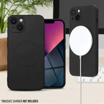 Mbështjellës ONASI 16092 MagSafe silikon për iPhone 14 Pro Max, zi mat