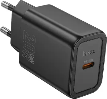 Adapter karikues USB-C HOCO N60 GaN PD 20W, i zi