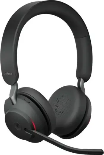 Kufje Jabra Evolve2 65 USB-C UC Chrg stand Stereo, Wireless, Office/Call center, 20 - 20000 Hz, 176.4 g, Black