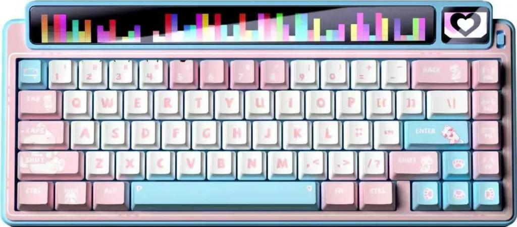 Tastierë Leobog gasket AMG65, RGB, Light Feather switch, 65%, pink - 2