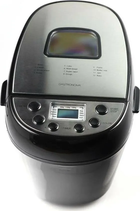 Makineri buke Gastronoma 18260001, 800W, 26 programe, e zezë - 2
