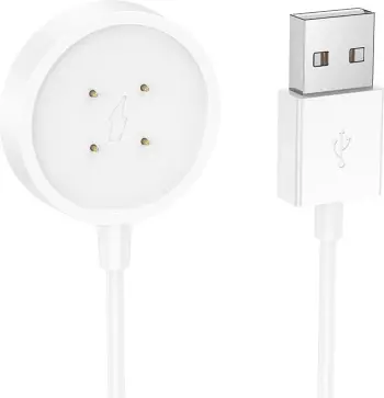 Karikues magnetik për smartwatch HOCO Y24, kabllo 1m, i bardhë