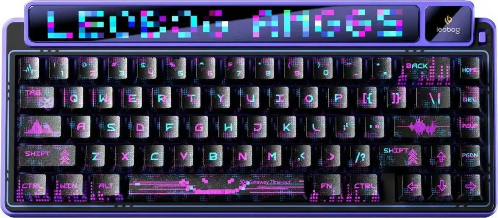 Tastierë mekanike Leobog AMG65, 65%, Light Feather switch, RGB, purple - 1
