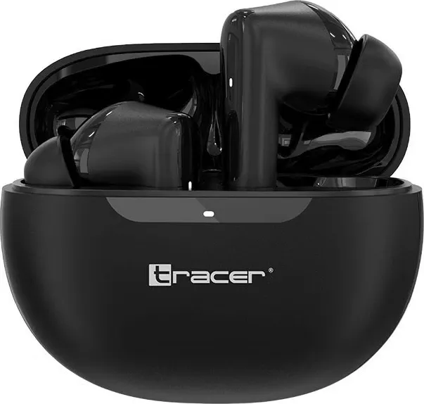 Kufje Tracer T10 TWS BT, Bluetooth 5.4, me etui, të zeza - 2