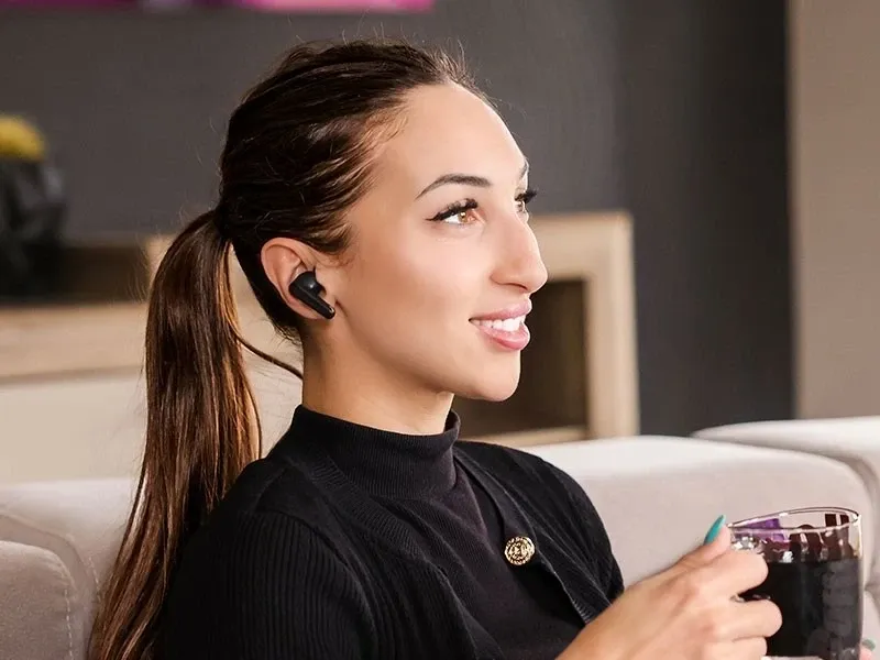 Kufje Tracer T10 TWS BT, Bluetooth 5.4, me etui, të zeza - 5