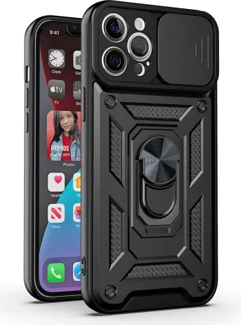 Mbështjellës silikoni ONASI Armor Ring për Samsung Galaxy S25, me mbrojtje kamere, i zi