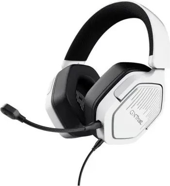Kufje gaming Trust GXT492W CARUS, me mikrofon, 3.5mm, e bardhë