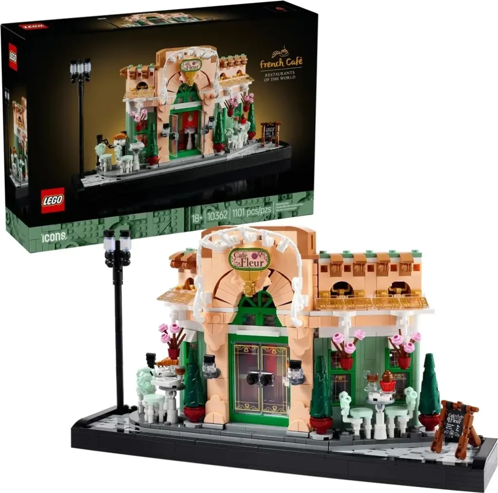 Set ndërtimi LEGO Icons French Café 10362, model dekorativ, për të rritur, shumëngjyrësh - 1