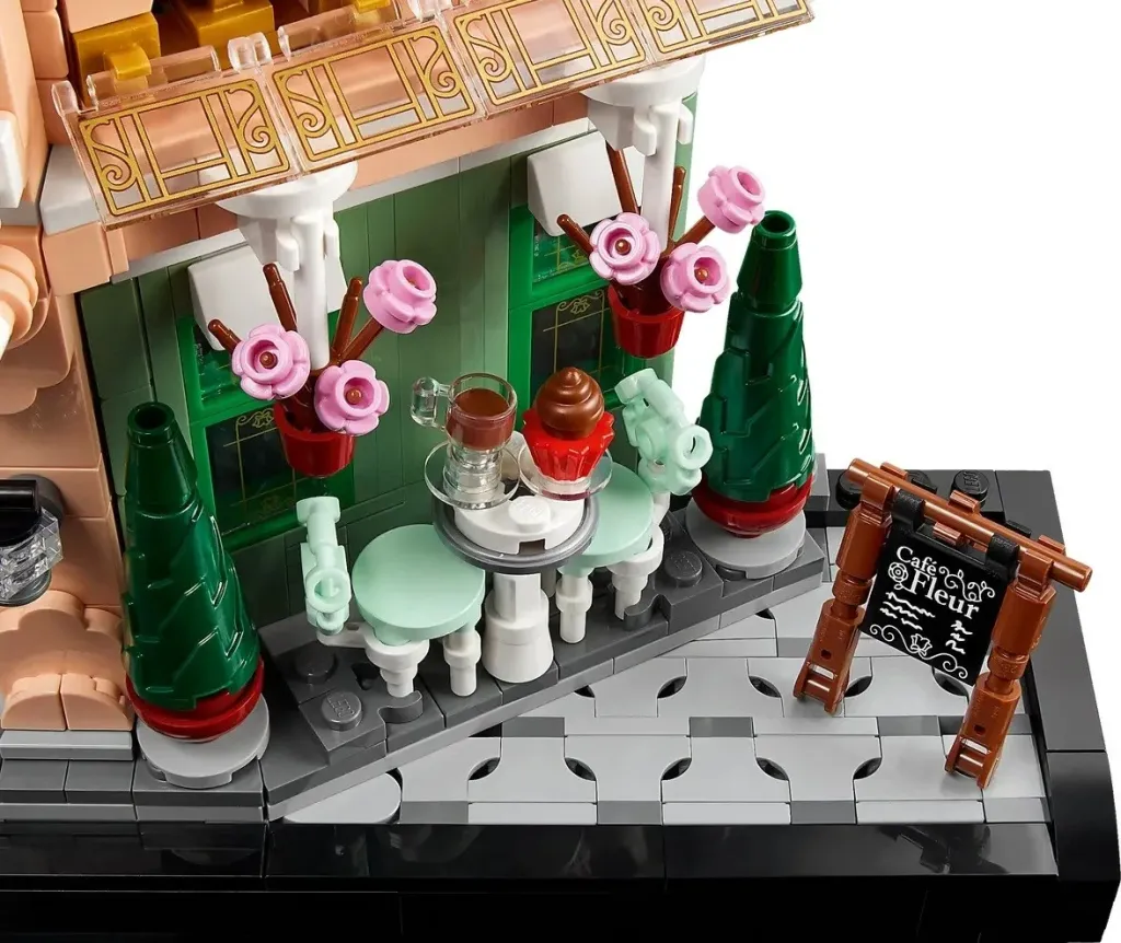 Set ndërtimi LEGO Icons French Café 10362, model dekorativ, për të rritur, shumëngjyrësh - 6