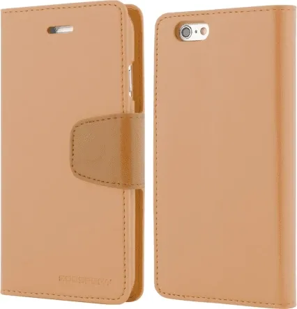 Mbështjellës flip Goospery Sonata për iPhone 6 4.7\", gold - 1