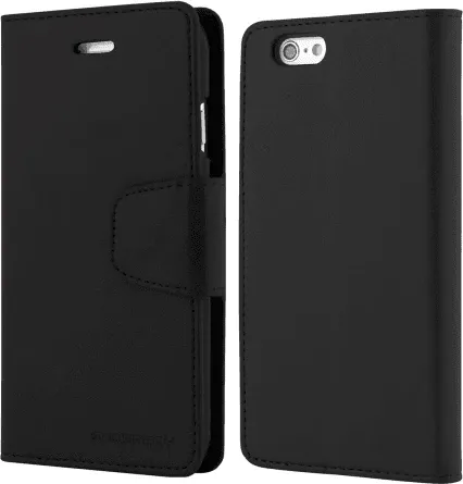 Mbështjellës flip Goospery Sonata për Samsung Galaxy Note 4 Edge N915, i zi - 4