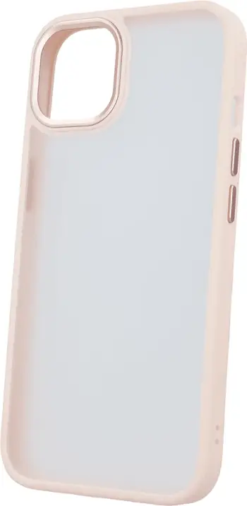 Mbështjellës ONASI 16294 për iPhone 14 Plus 6.7" silikon satine, rozë transparente