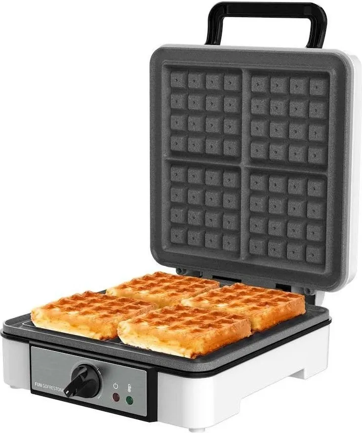 Aparat për waffle Cecotec Fun Gofrestone 4Inox, 1200W, argjendtë - 3