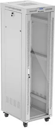 Kasë rack LANBERG Szafy RACK 19" 42U 600x800mm, këmbës, xham LCD, gri