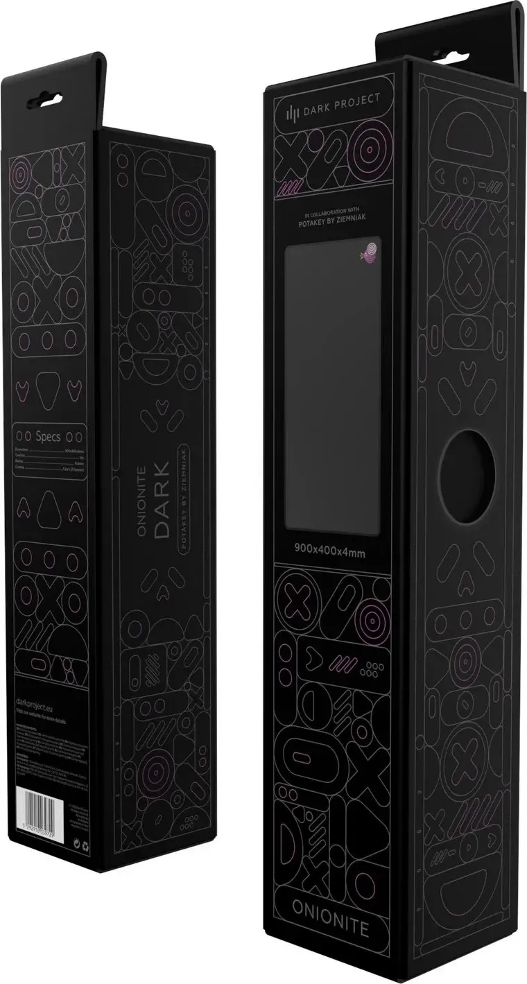 Mauspad Dark Project Onionite Dark XL, plastik, i zi - 5