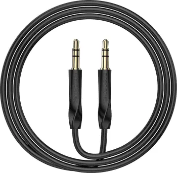Kabllo AUX BOROFONE BL16 3.5 mm, 1 m, e zezë