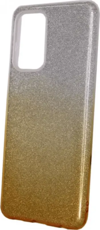 Mbështjellës silikoni me glitter ONASI Bling 2in1 për Samsung Galaxy A23, silver/gold