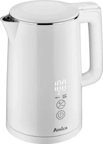 Çajnik elektrik Amica Digital KF6011, 1.5L, i bardhë