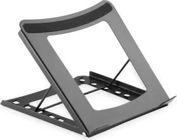 Mbajtës laptopi Digitus, deri 15 inç, metal, i zi, i palosshëm