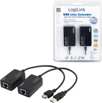 Zgjatës LogiLink USB - LAN, deri në 60m