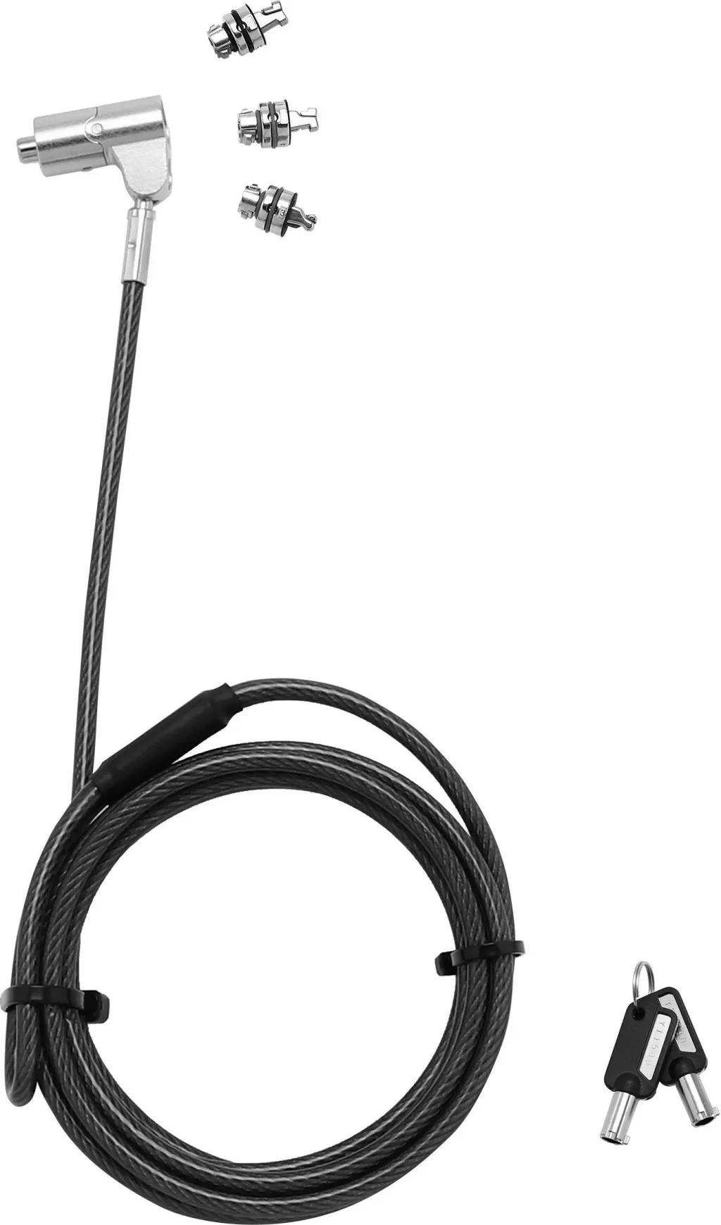 Kabllo sigurie DICOTA D31699, 2m, çelik/plastik, e zezë - 1