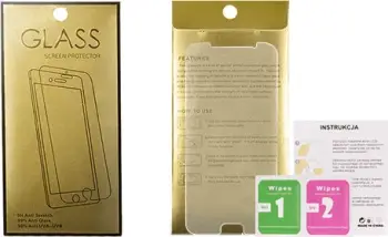 Xham i kalitur mbrojtës Gold për Samsung Galaxy J7 (2017) J730, 9H, set me peceta pastrimi, transparent