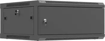Kasë rack LANBERG 19" 4U, 600x600mm, e zezë, derë metalike