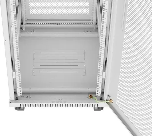 Kasë rack LANBERG 19" 42U 600x800mm, gri, derë perforuese LCD - 2