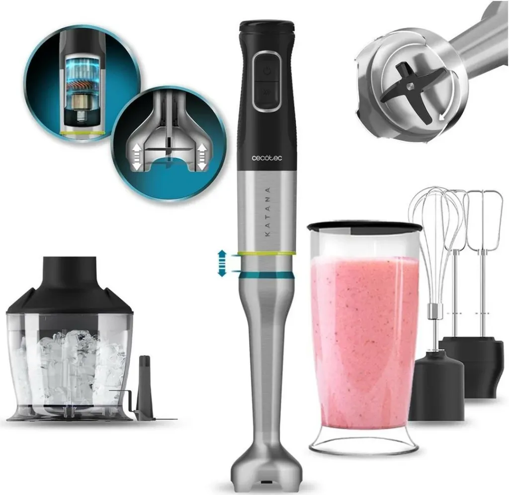 Blender Cecotec Katana 15 Smash B, 1500W, argjend - 1