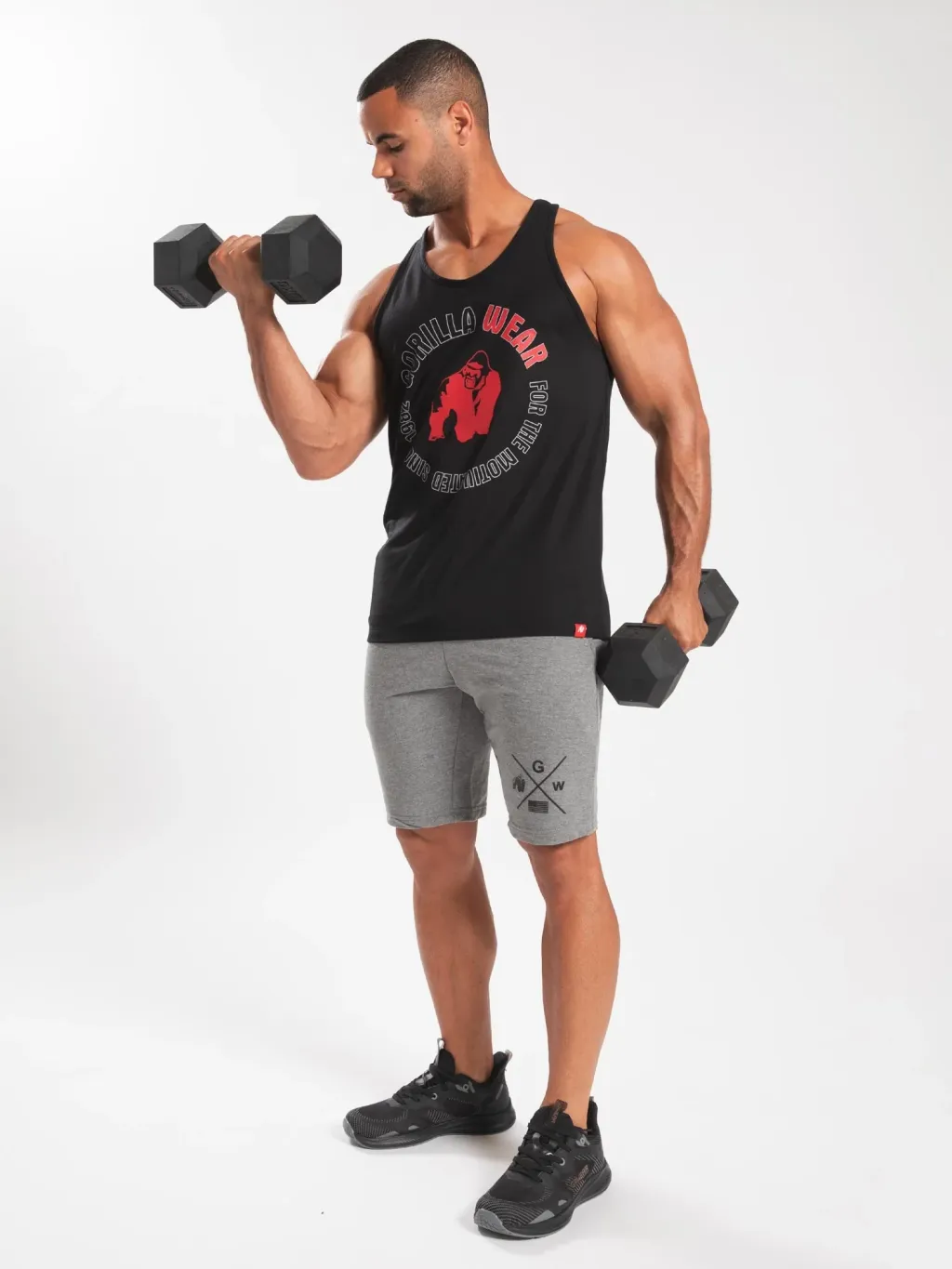 Maicë pa mëngë për meshkuj Lafayette Tank Top, e zezë - 3