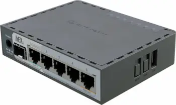 Router MikroTik hEX S E60iUGS, 512MB RAM, 128MB Flash, 6 porta, e zezë