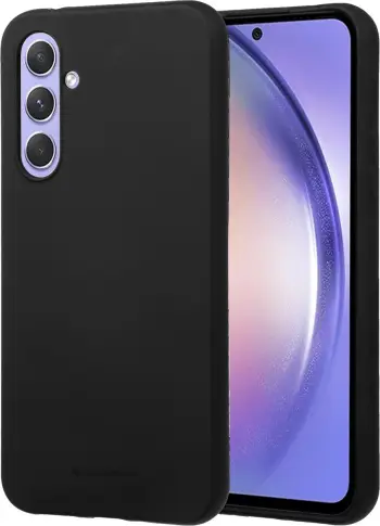 Mbështjellës silikoni Goospery Soft Feeling për Samsung Galaxy A55, i zi