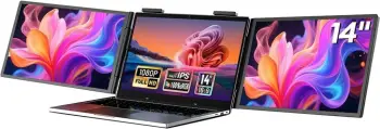 Monitor Zeuslap ZB14, 2x 14", Full HD, IPS, USB-C, i zi
