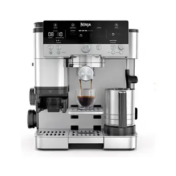 Makine kafeje Ninja ES601EU Luxe Café Premier, gjysmë automatike, mulli i integruar, sistem qumështi, 1 filxhan, inox/zezë