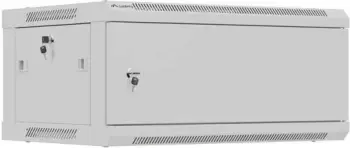 Kasë rack LANBERG 19" 4U, 600x450mm, metalike, ngjyrë hiri