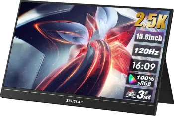Monitor Zeuslap ZP156K 15.6 inch, 2.5K, 120Hz, IPS, i zi