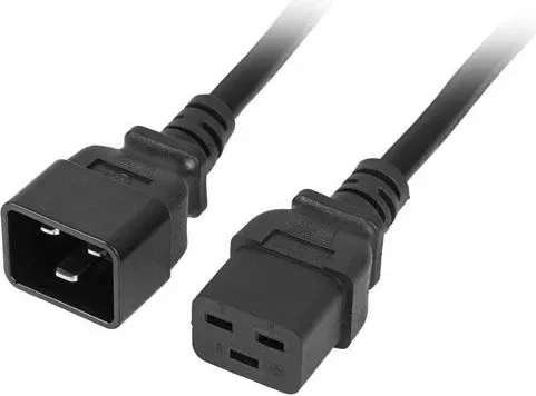 Kabllo zgjatëse Armac IEC C19 në C20 1.5m, e zezë - 1
