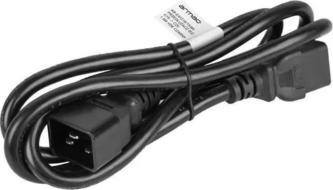 Kabllo zgjatëse Armac IEC C19 në C20 1.5m, e zezë - 2