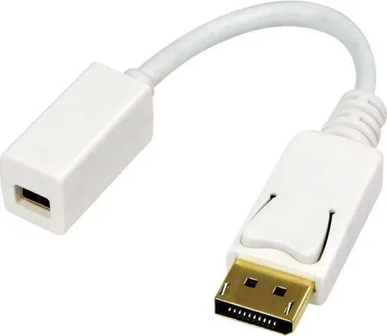 Adapter Logilink DisplayPort - miniDisplayPort (CV0040), i bardhë - 1
