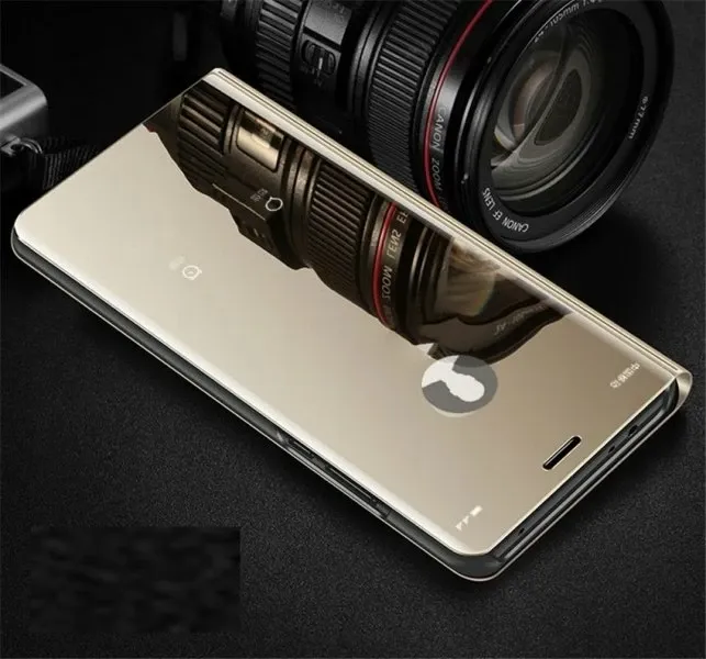 Mbështjellës Clear View ONASI Samsung Galaxy A40 / A405, ari - 3