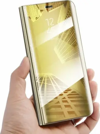 Mbështjellës Clear View ONASI Samsung Galaxy A40 / A405, ari