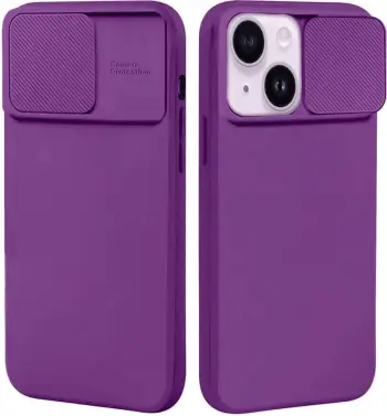Mbështjellës silikoni ONASI 17821 për iPhone 7/8/SE 2020, me kapak mbrojtës për kamerë, i hollë, vjollcë