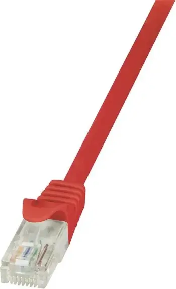 Kabllo rrjeti LogiLink, 0.50m, e kuqe