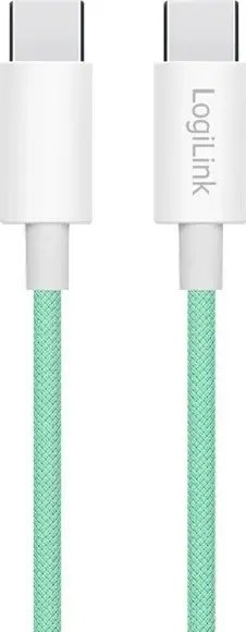 Kabëll USB-C LogiLink 1.5m, najlon i gjelbër