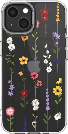 Mbështjellës ONASI Clear Case Garden për iPhone 15 Plus, 1.8mm, silikon, transparent